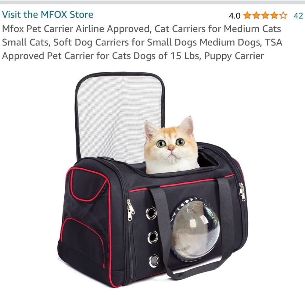 Cool pet carrier
